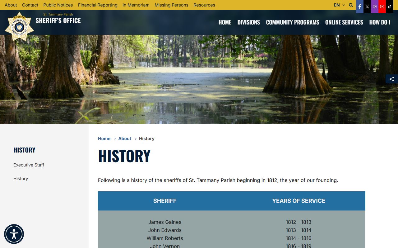 St. Tammany Parish arrest records STPSO history